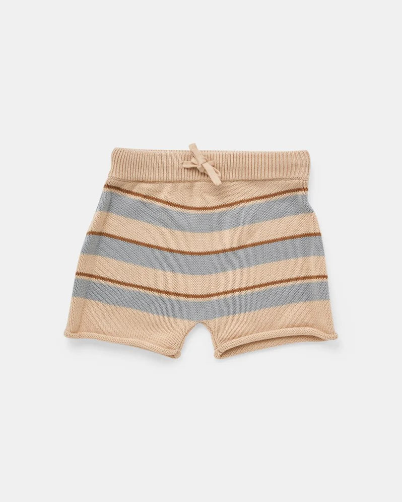 Walnut Jack Knit Short - Biscuit Stripe