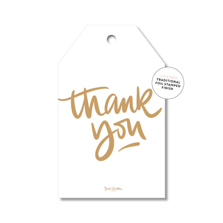 Gift Tag - Thank You White