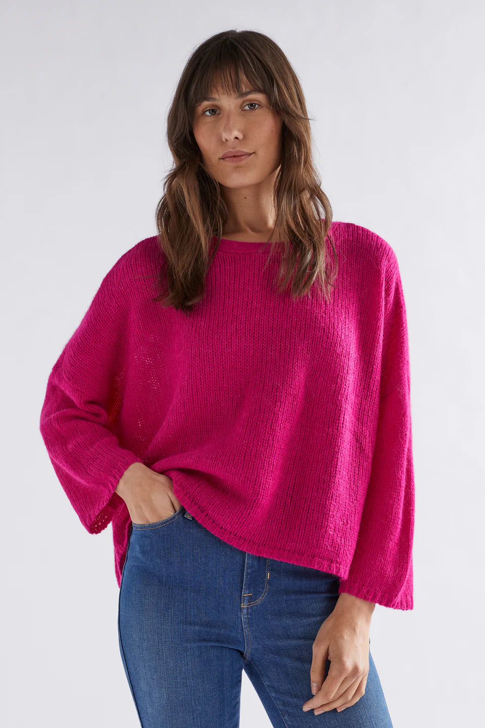 Elk Agna Sweater | Bright Pink