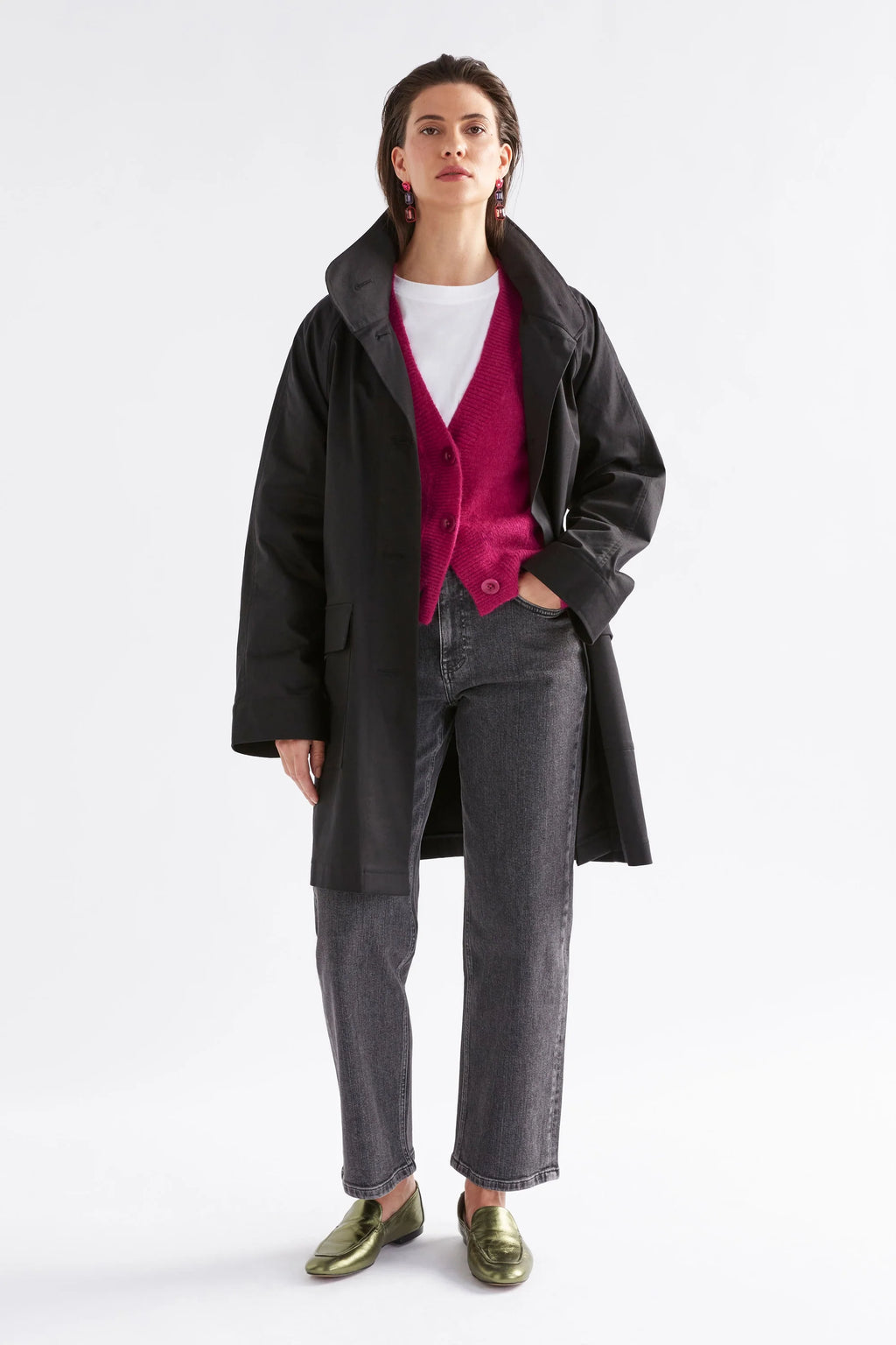 Elk Daaru Cardigan | Bright Pink