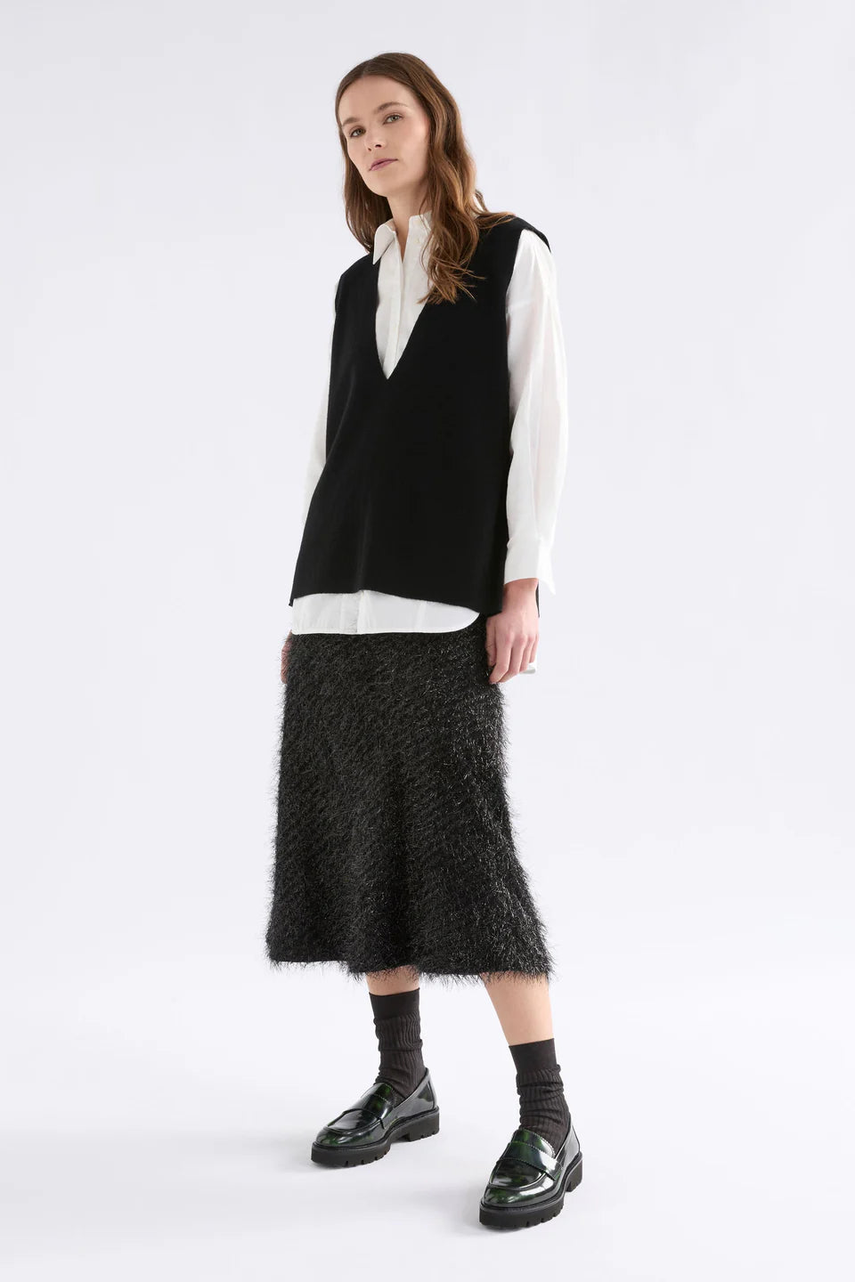 ELK Alin Knit Vest - Black