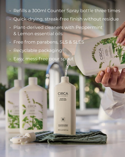 White Tea & Wild Mint Counter Spray Refill - 900ml