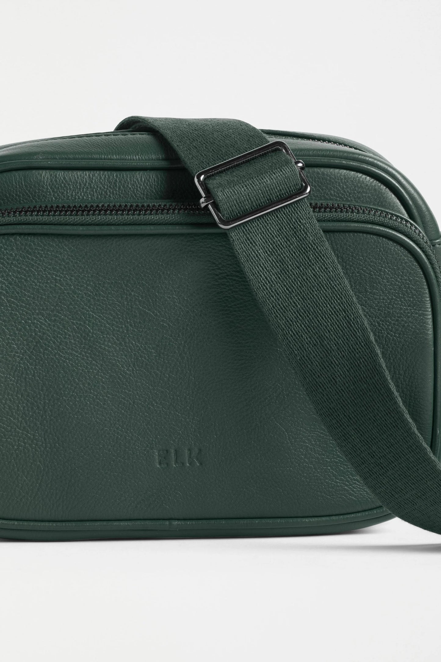 Elk Kassel Leather Crossbody Bag | Milan Green