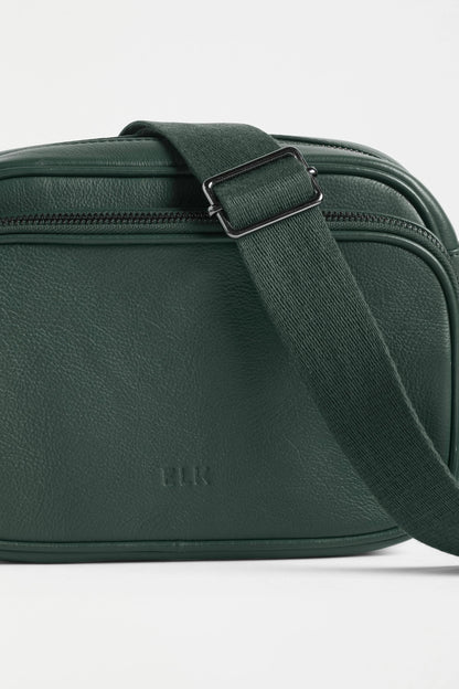 Elk Kassel Leather Crossbody Bag | Milan Green