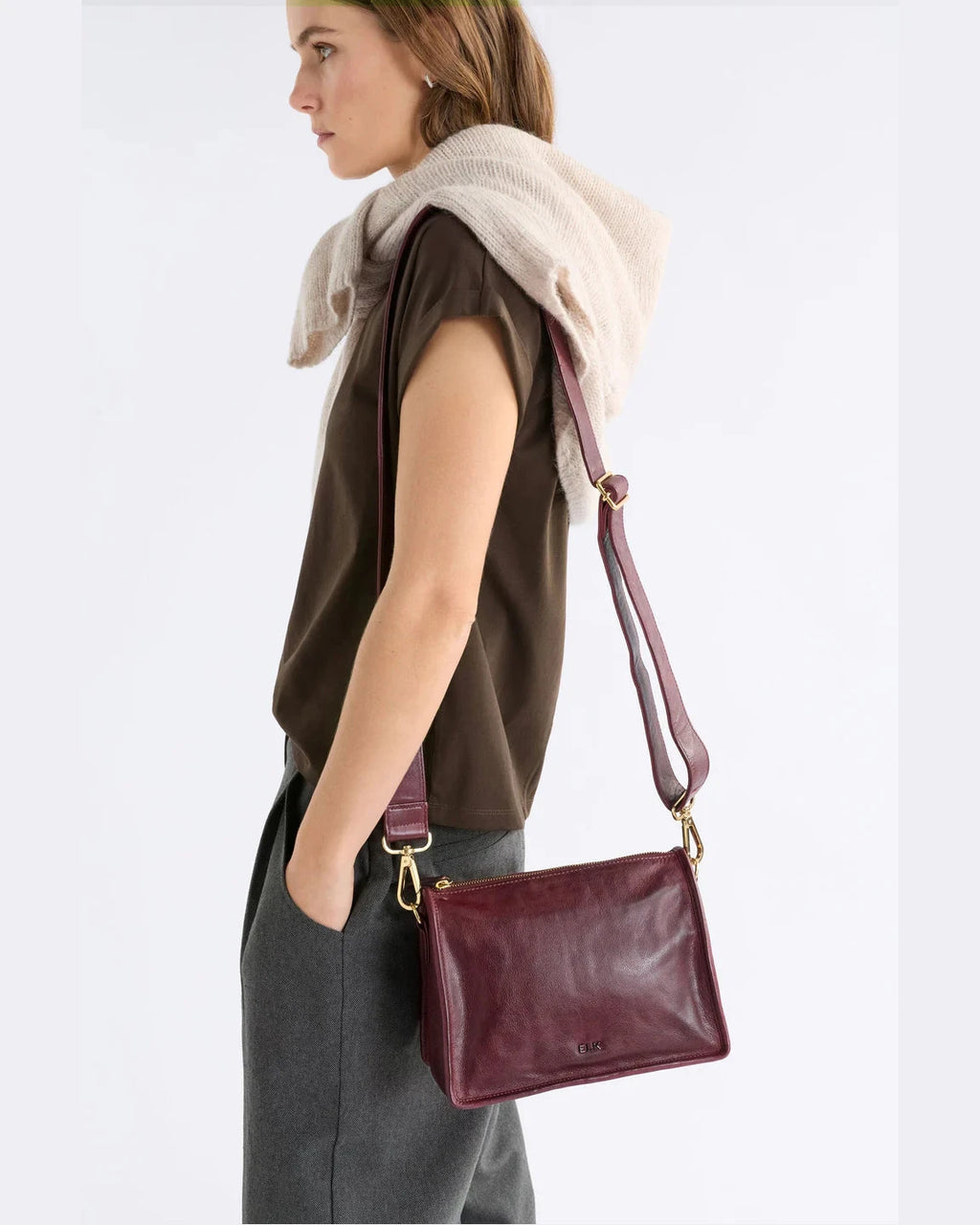 ELK Halben Crossbody Bag - Bordeaux