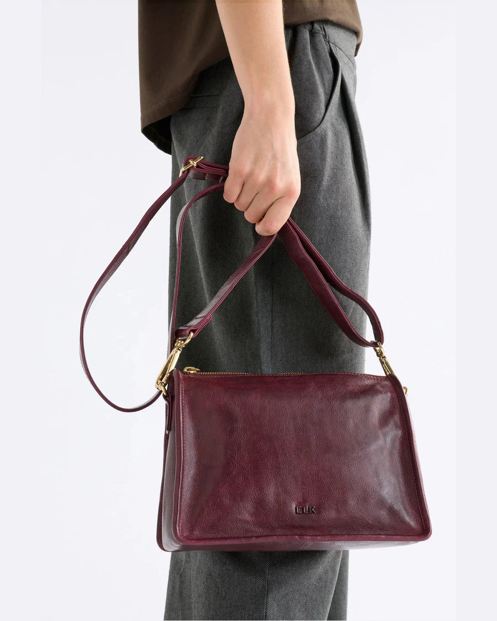 ELK Halben Crossbody Bag - Bordeaux