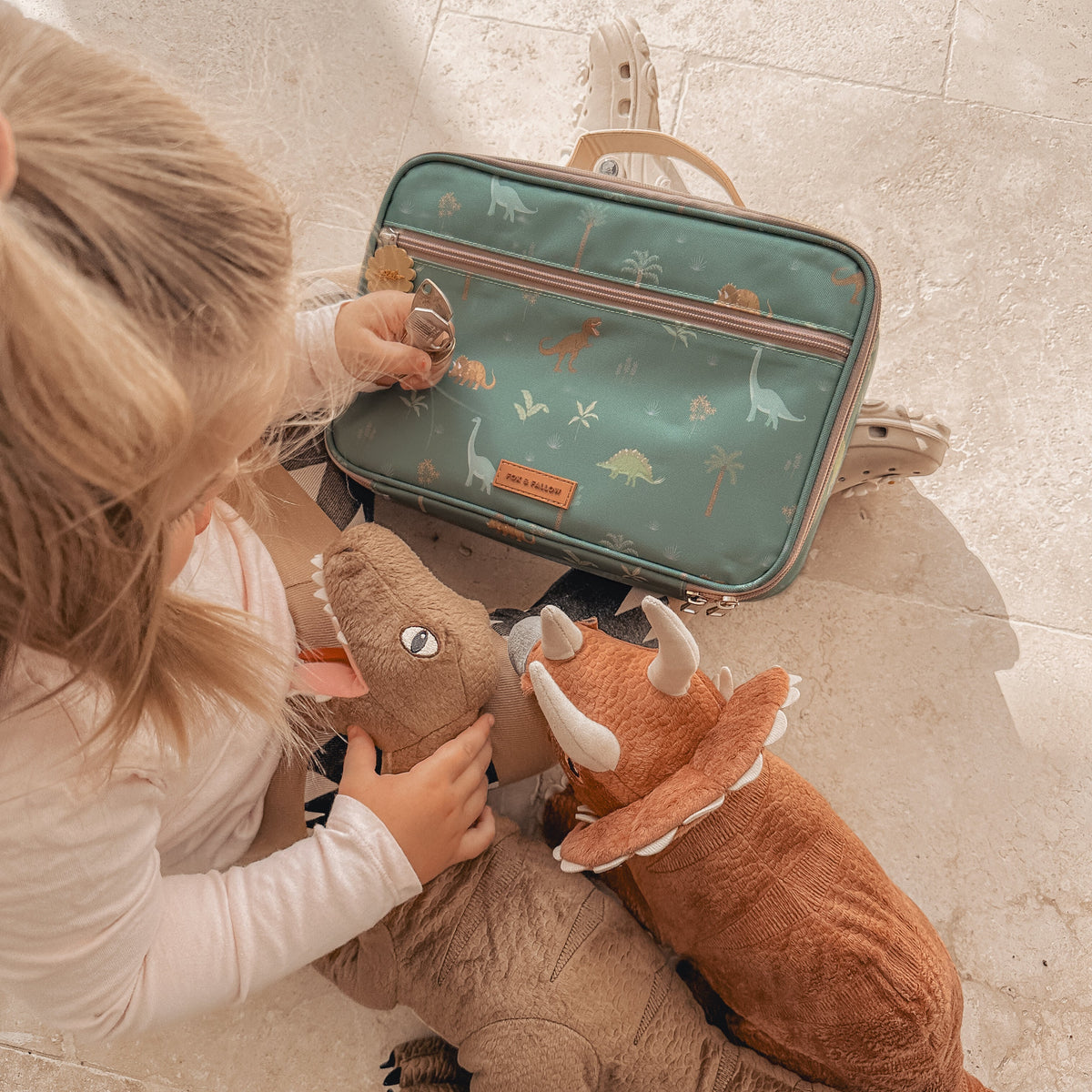 Fox & Fallow Dinos Lunchbag - Large