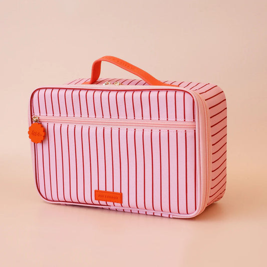 Fox & Fallow Strawberry Stripe Lunchbag - Large