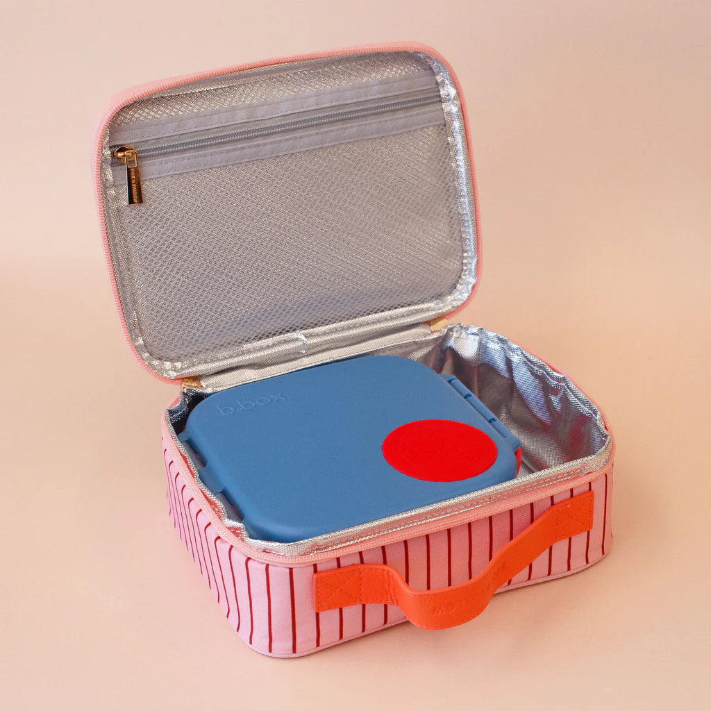 Fox & Fallow Strawberry Stripe Lunch Bag- Mini