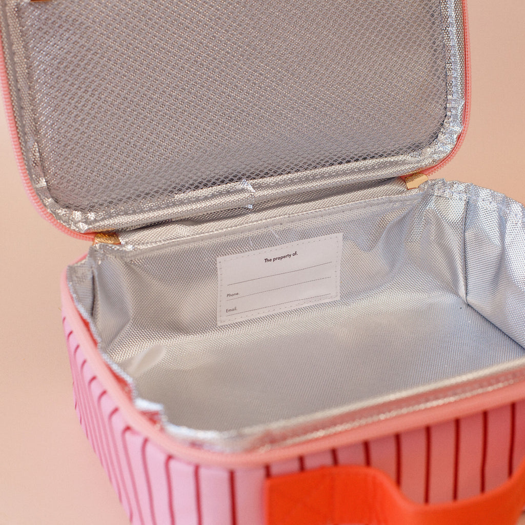 Fox & Fallow Strawberry Stripe Lunch Bag- Mini
