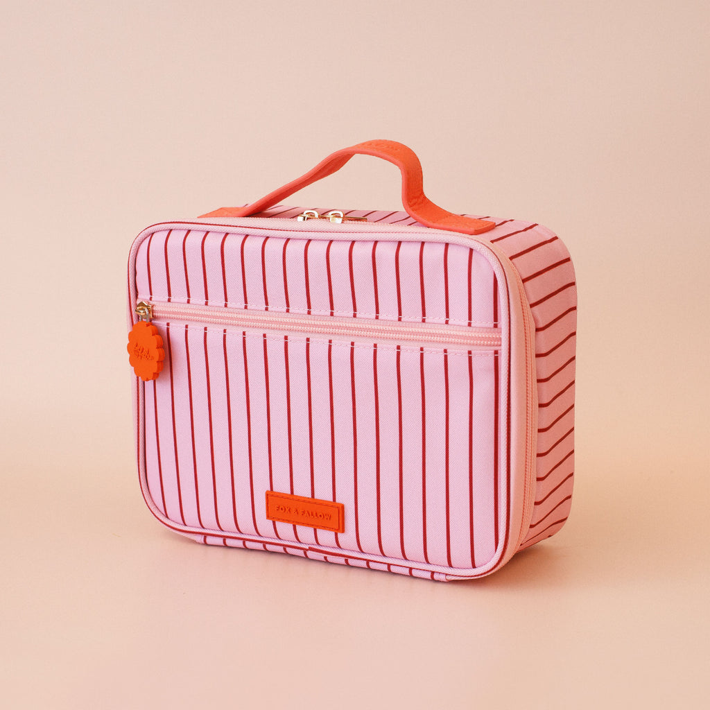 Fox & Fallow Strawberry Stripe Lunch Bag- Mini