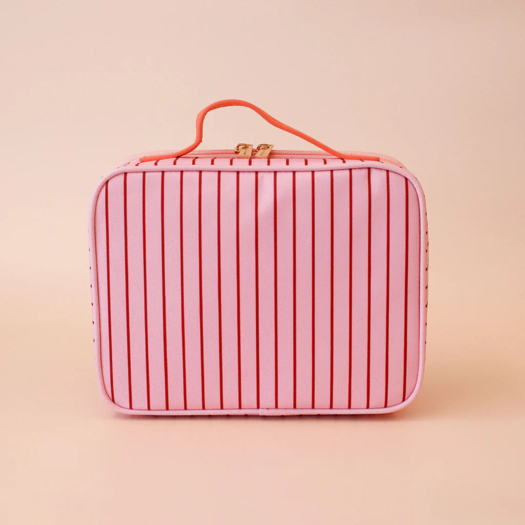 Fox & Fallow Strawberry Stripe Lunch Bag- Mini