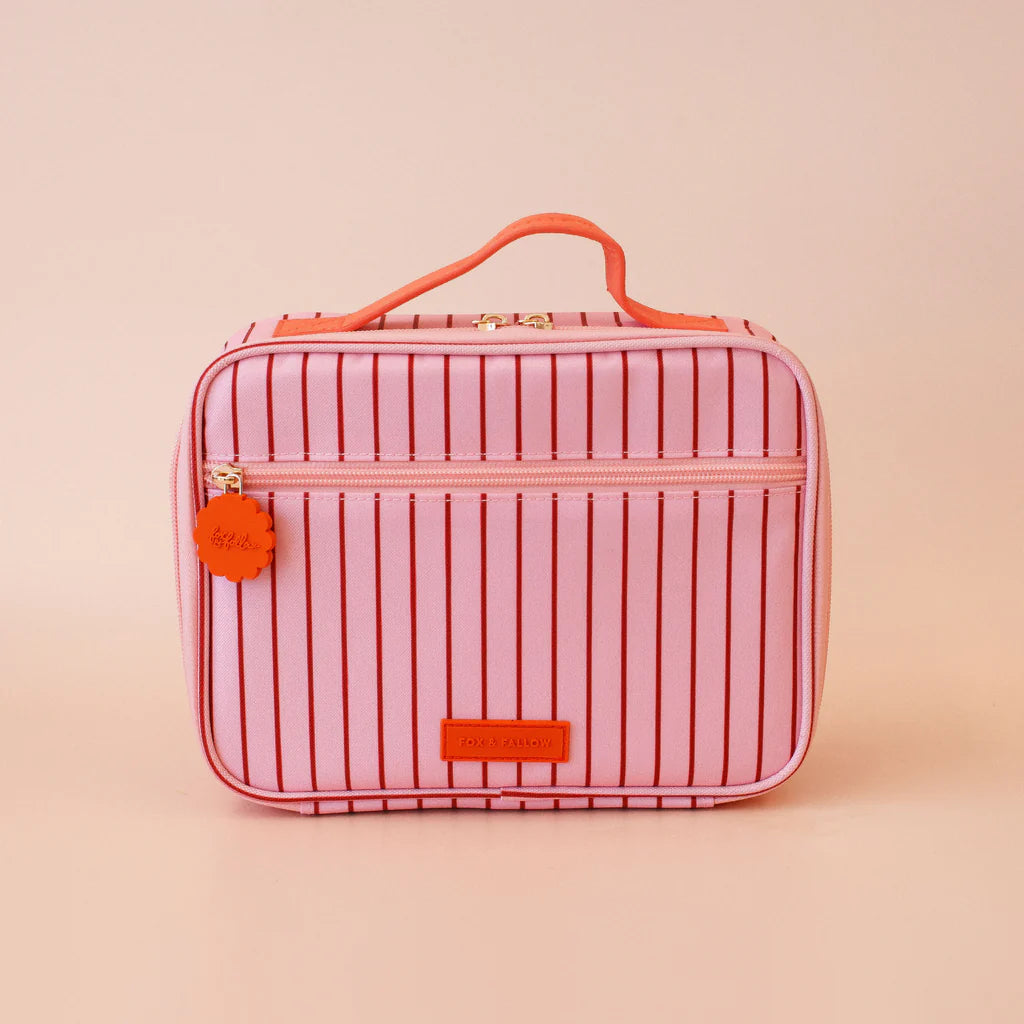 Fox & Fallow Strawberry Stripe Lunch Bag- Mini