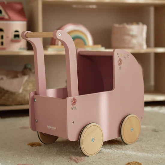 Little Dutch Wooden Doll Pram