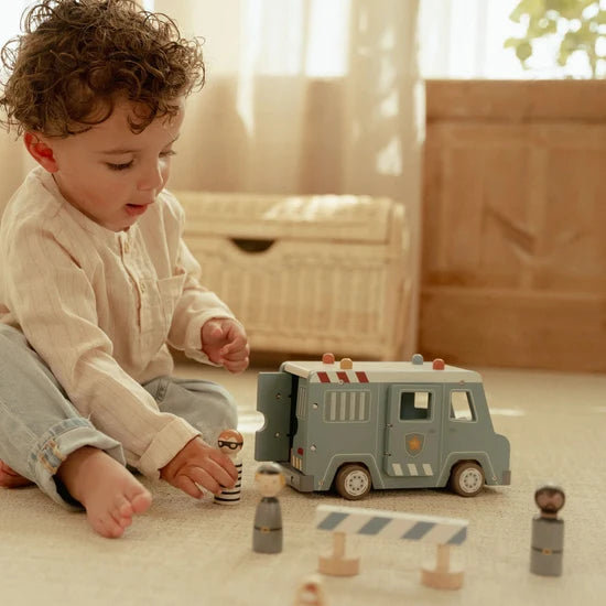 Wooden Police Van