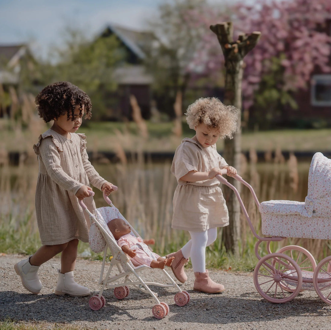 Little Dutch Metal Doll Stroller - Floral