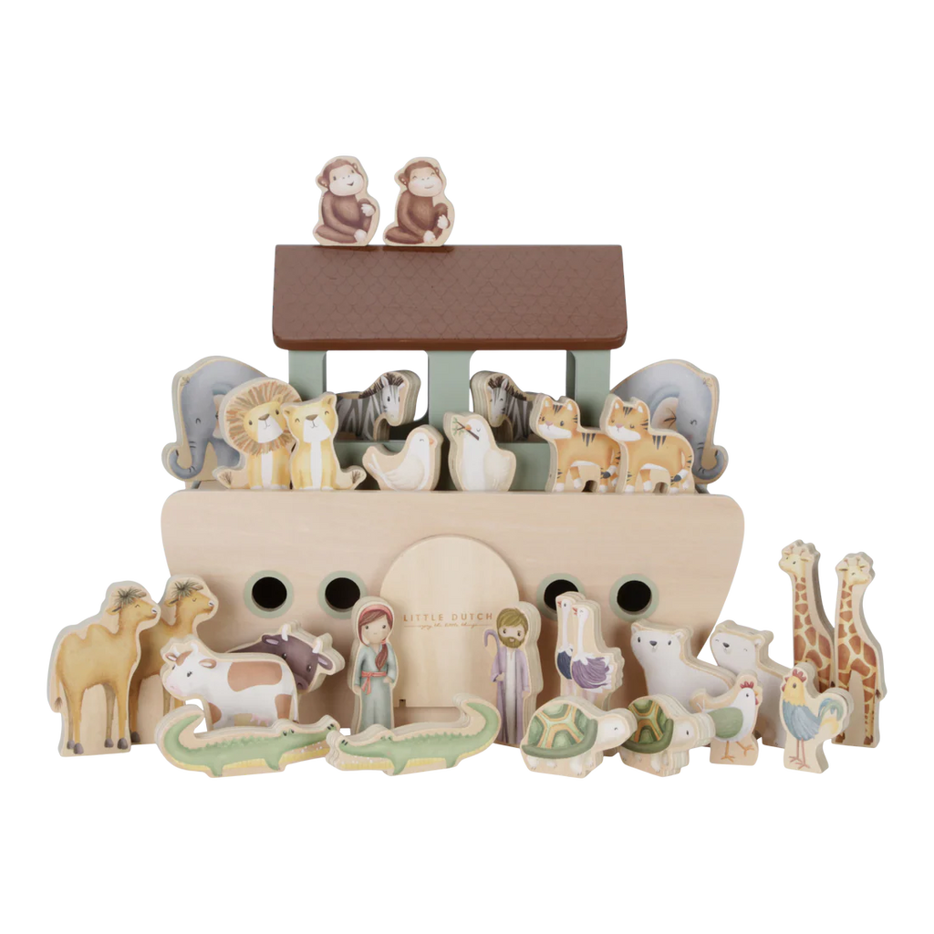 Little Dutch Wooden Noah's Ark Playset