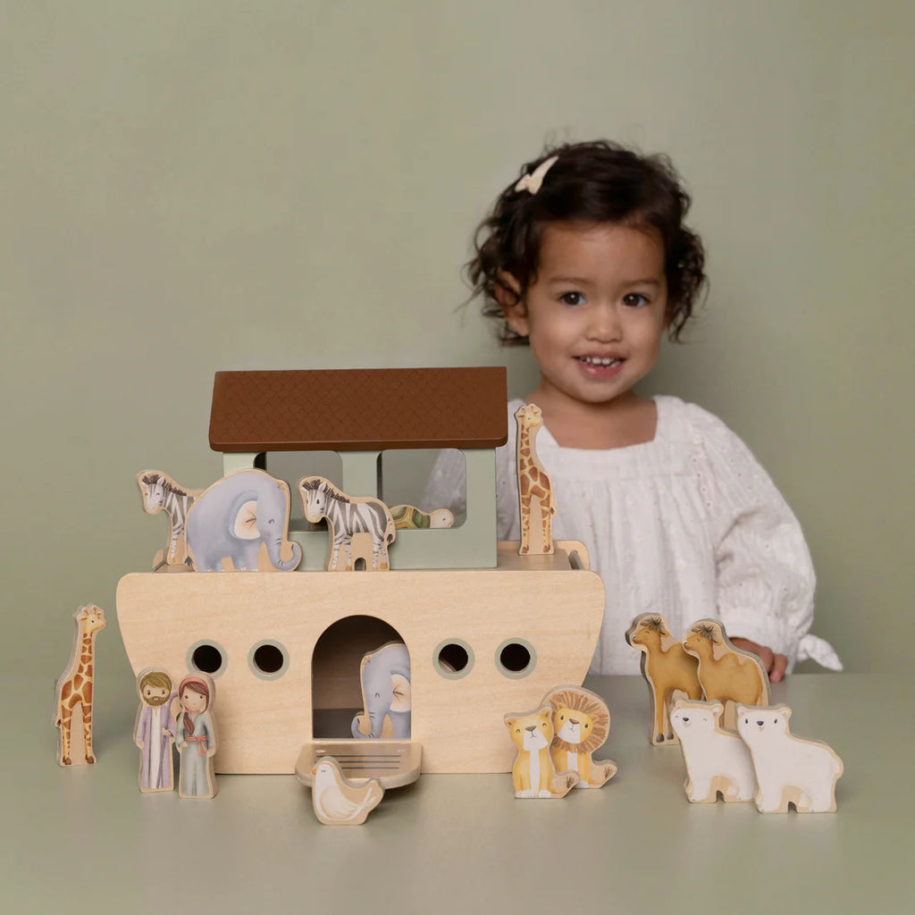 Little Dutch Wooden Noah's Ark Playset