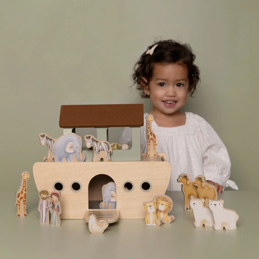 Wooden Noah's Ark Playset