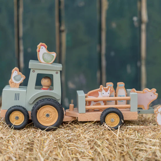 Little Dutch Little Farm Tractor With Trailer