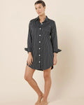 Gingerlilly Lolita Stripe Night Shirt - Black