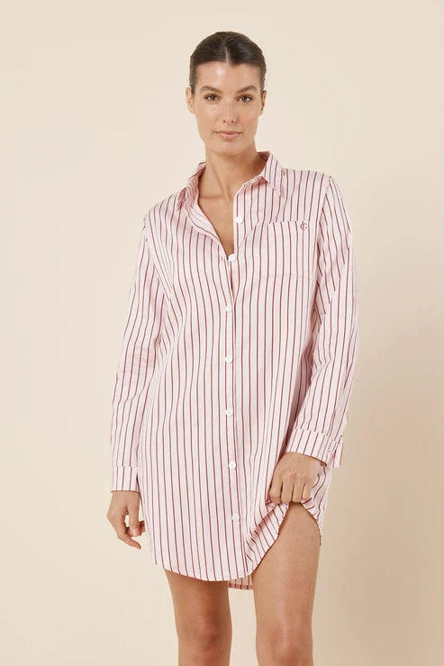 Gingerlilly Lolita Stripe Night Shirt - Pink