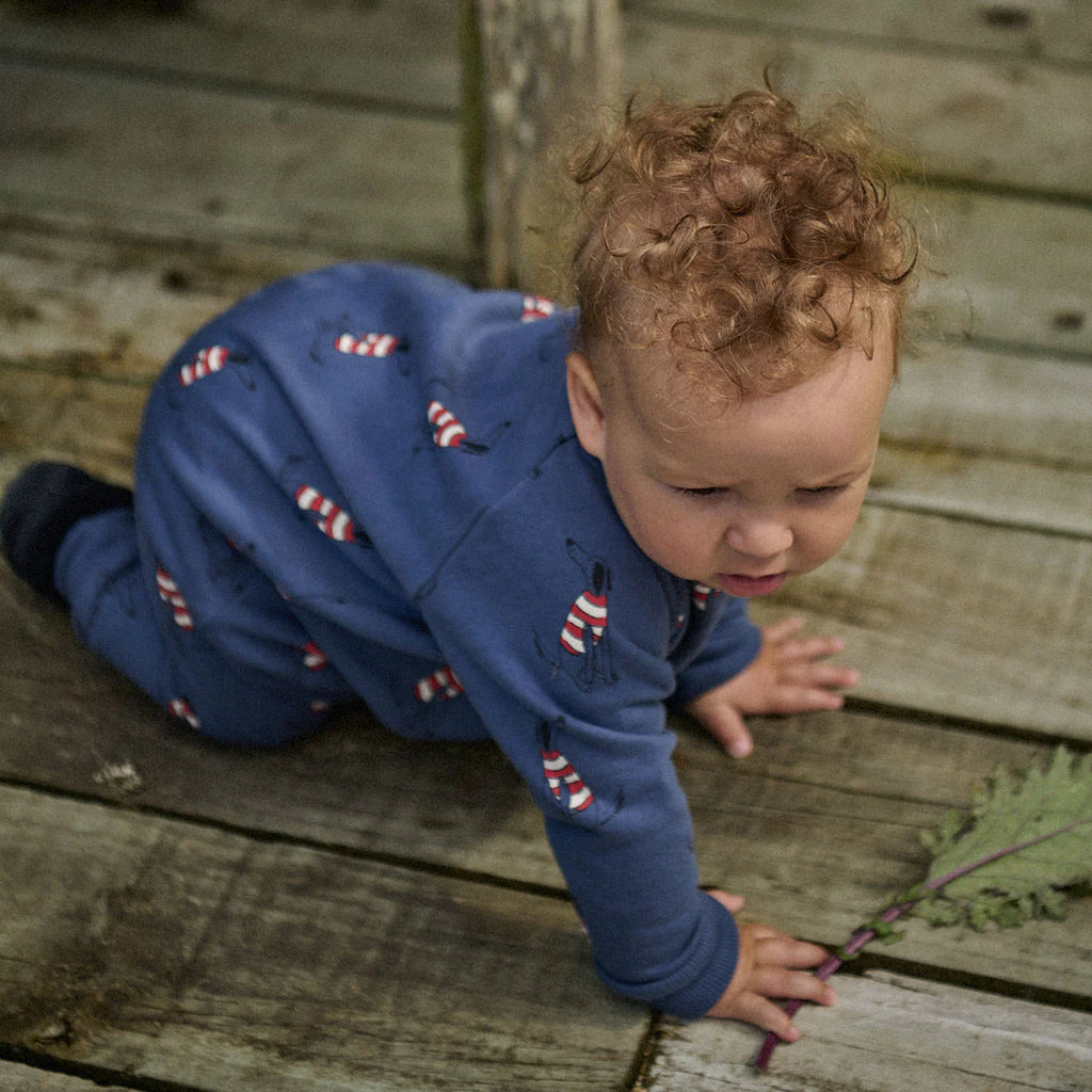 Nature Baby Juno Long Sleeve Romper - Best Friend Print