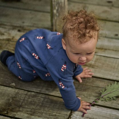 Juno Long Sleeve Romper - Best Friend Print