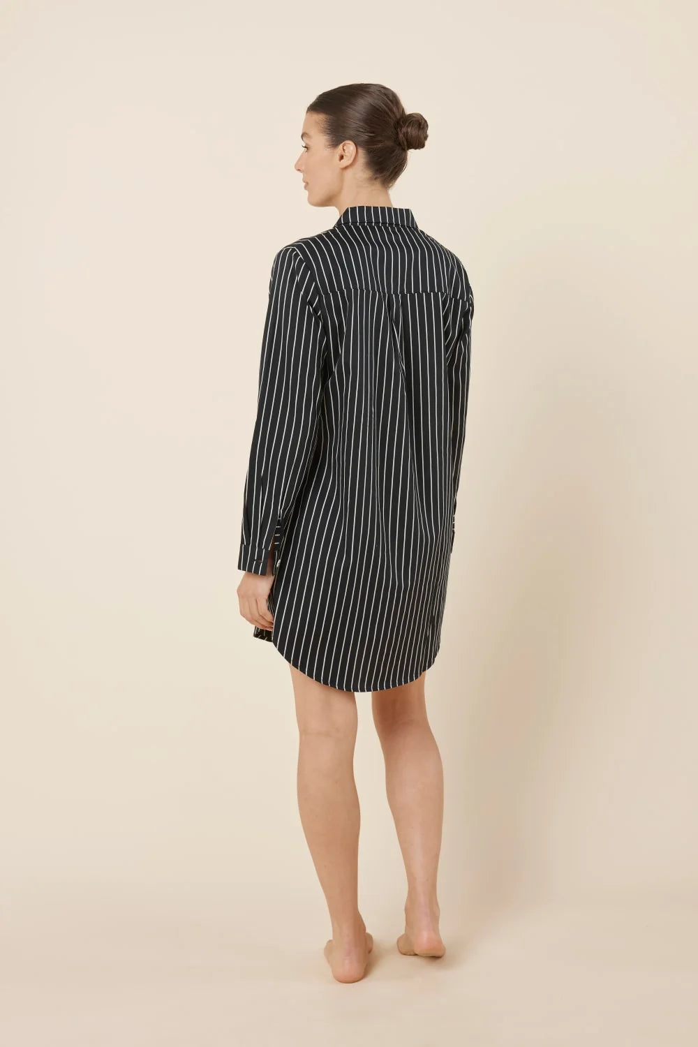 Gingerlilly Lolita Stripe Night Shirt - Black