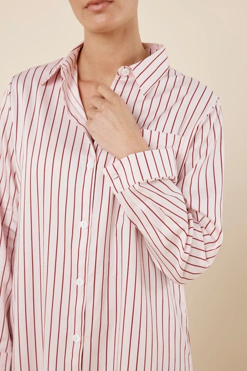 Gingerlilly Lolita Stripe Night Shirt - Pink