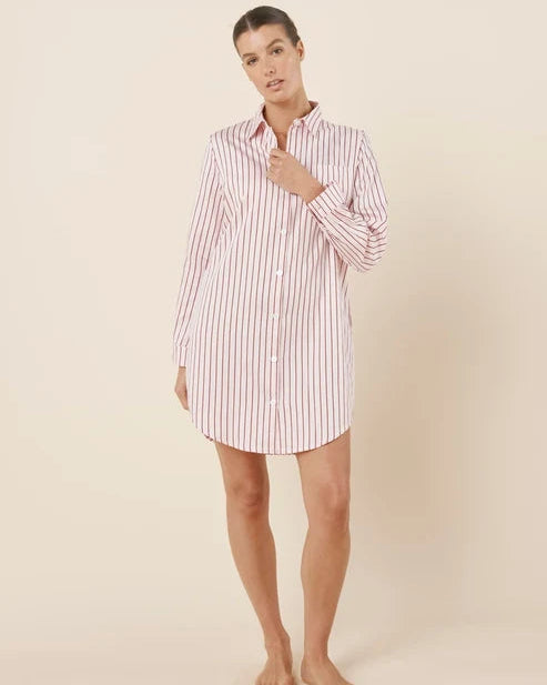 Gingerlilly Lolita Stripe Night Shirt - Pink