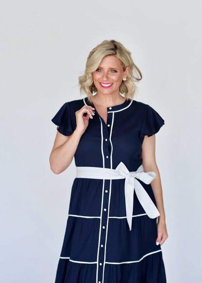 Liv & Milly Lucilla Dress - Navy