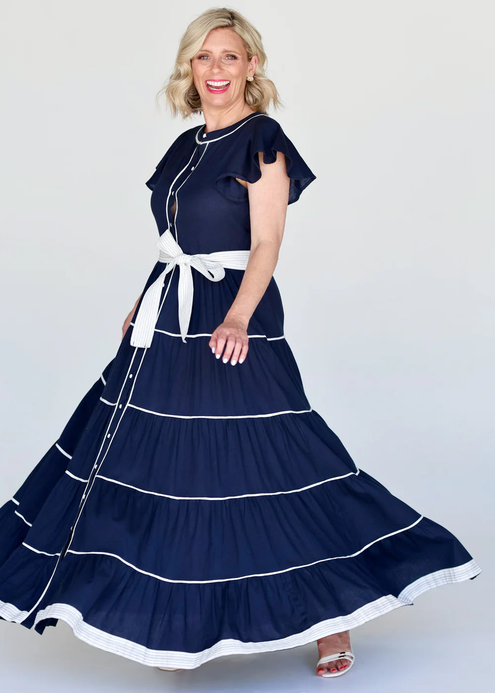 Liv & Milly Lucilla Dress - Navy