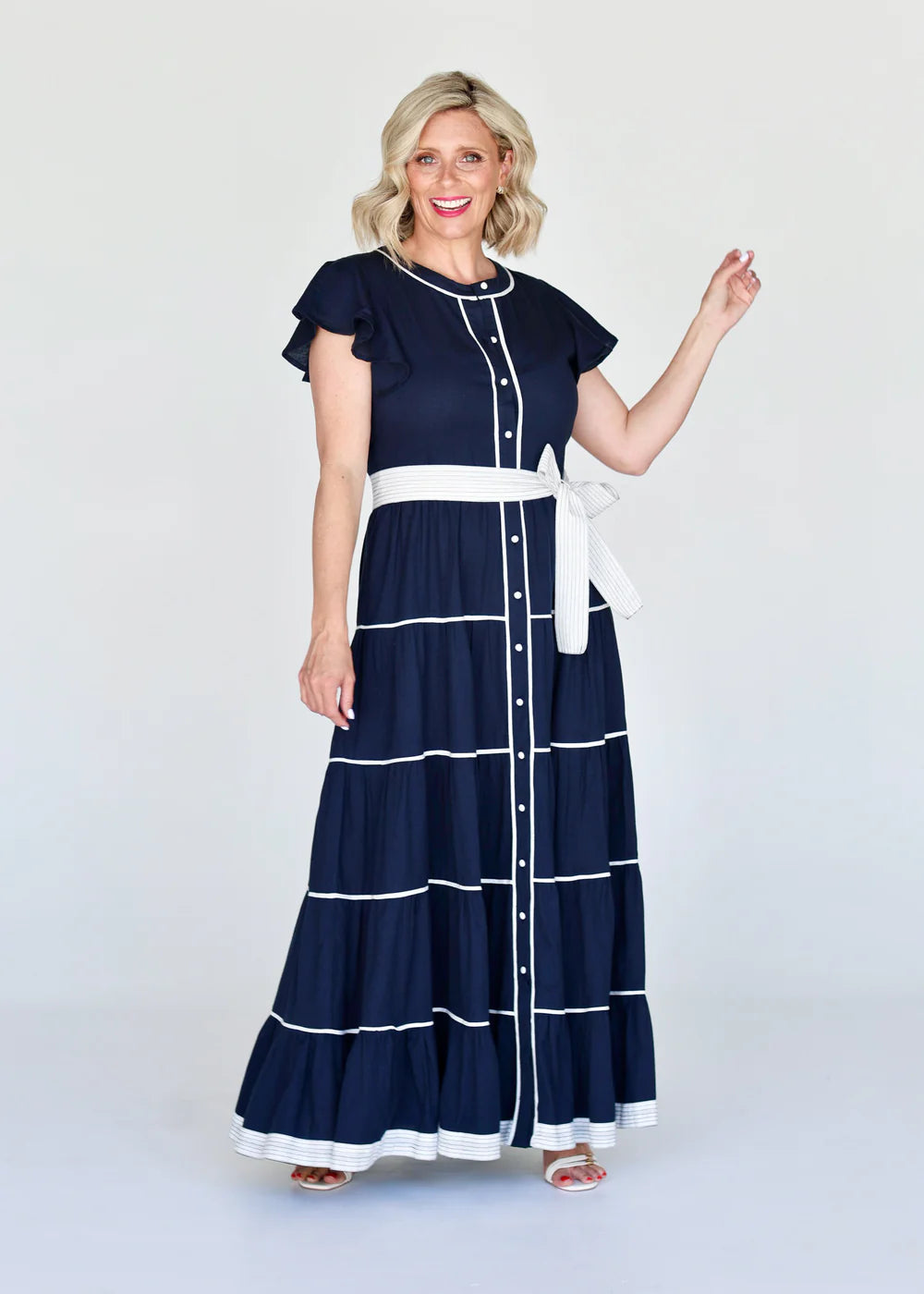 Liv & Milly Lucilla Dress - Navy