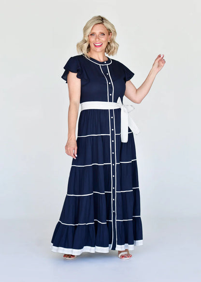 Liv & Milly Lucilla Dress - Navy