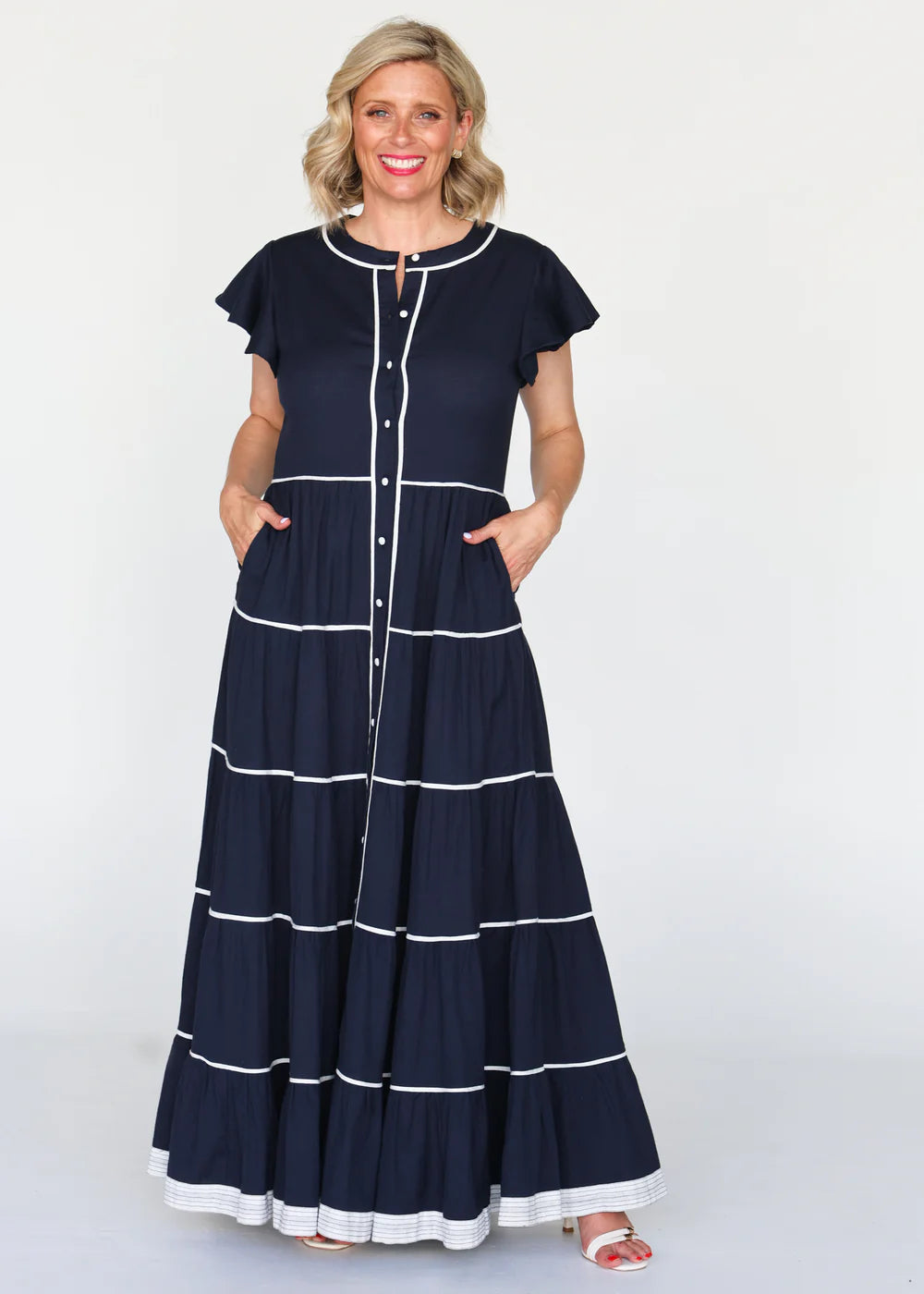 Liv & Milly Lucilla Dress - Navy