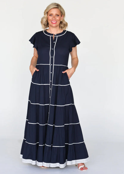 Liv & Milly Lucilla Dress - Navy