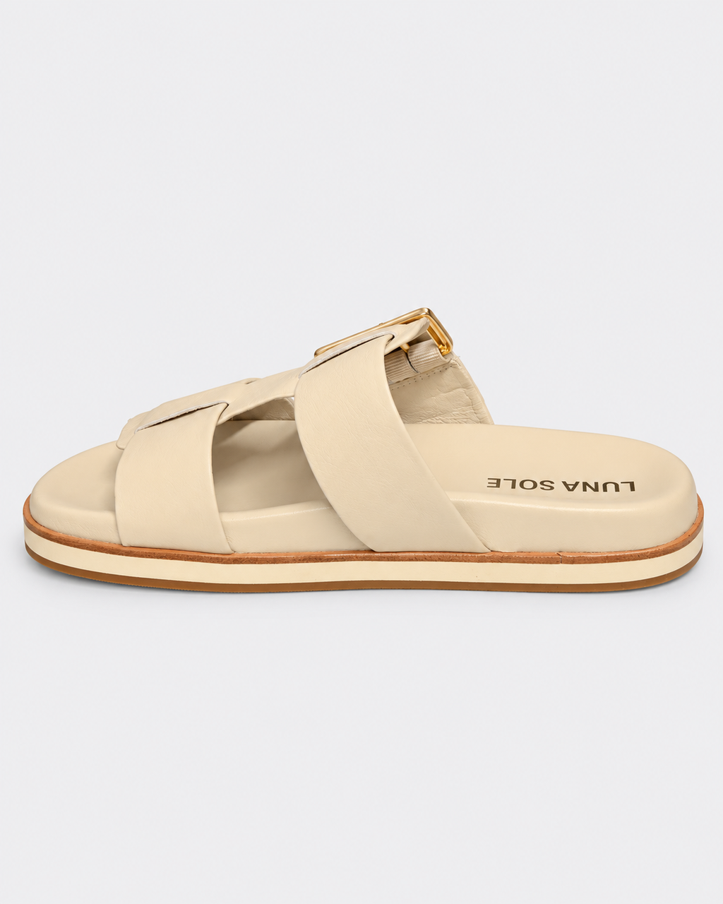 Luna Sole Simone Slide - Cream