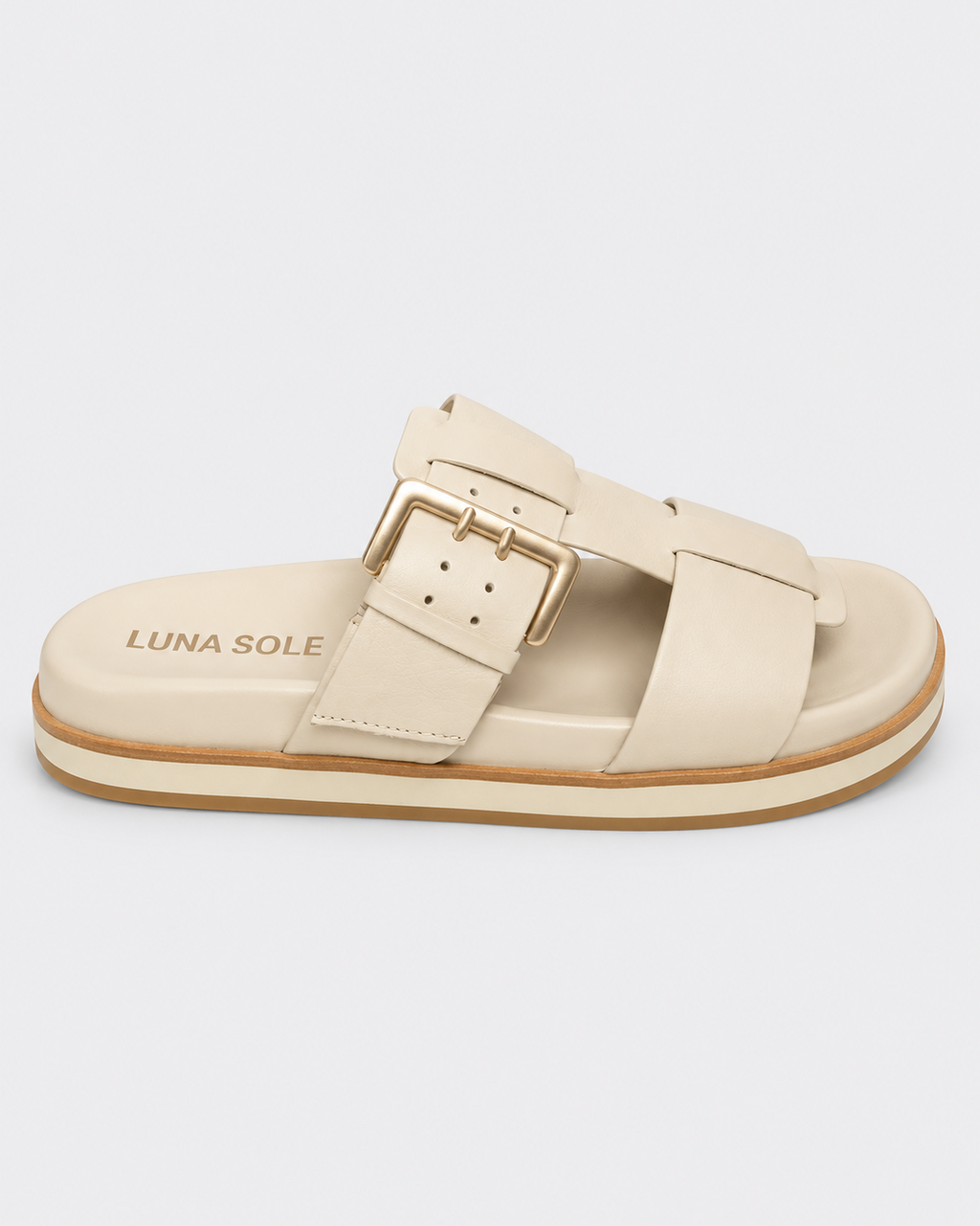 Luna Sole Simone Slide - Cream