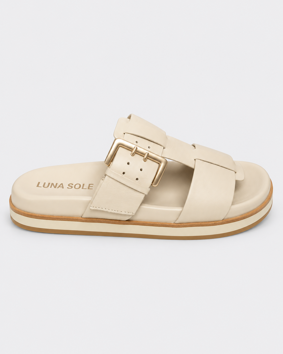 Luna Sole Simone Slide - Cream