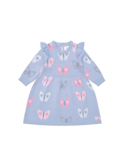 Huxbaby Fly Away Knit Dress | Forever Blue