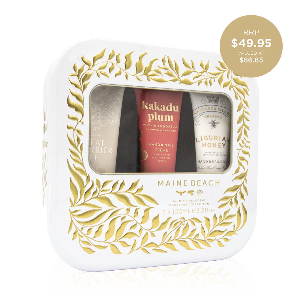 Maine Beach Limited Edition Hand & Nail Creme Trio Tin
