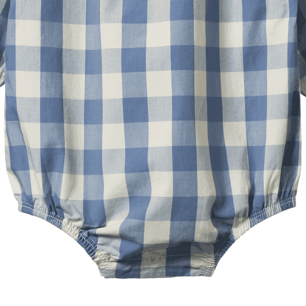 Nature Baby Meadow Bluebell Check Bodysuit