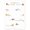 Red Tractor Magnetic Shopping List - 40 Pages