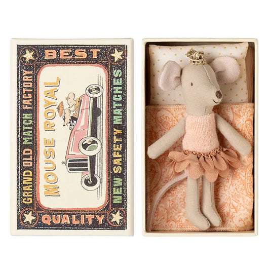 Maileg Princess Mouse in Matchbox