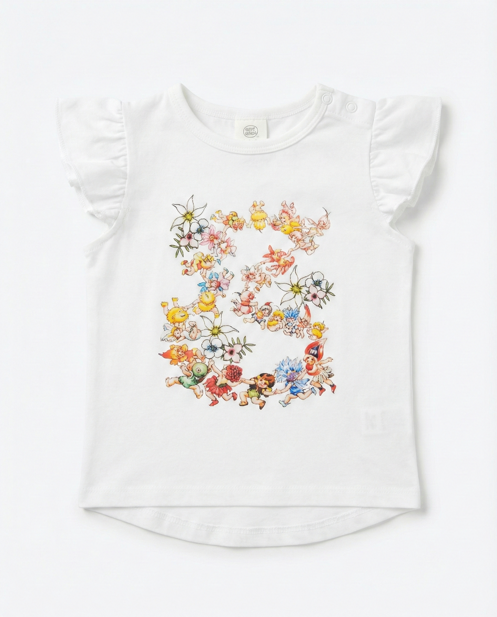 Walnut X May Gibbs Eloise Frill Tee - Ring-a-Rosie