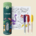 HeyDoodle Dino Roar Mini Colouring & Doodle Mat