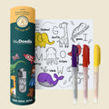 HeyDoodle Into The Wild Mini Colouring & Doodle Mat