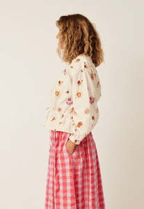 Ophelia Boatneck Blouse- Paper daisy Cream