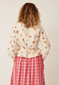 Ophelia Boatneck Blouse- Paper daisy Cream